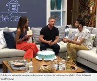 Erik Penna no programa É de Casa, da TV Globo