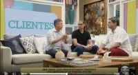 Erik Penna no programa É de Casa, da TV Globo