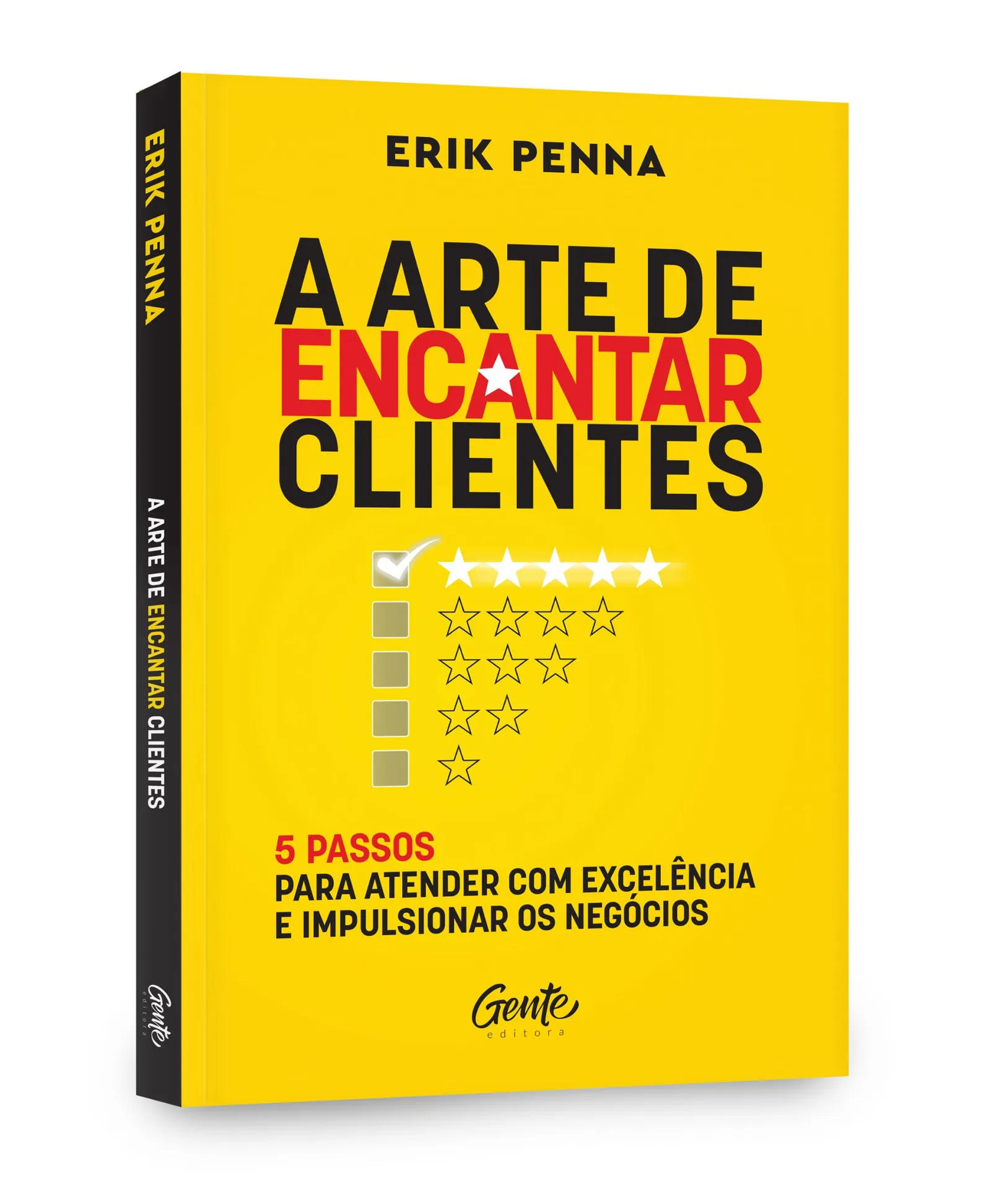 Capa do livro A Arte de Encantar Clientes, de Erik Penna