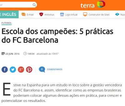 Matéria com Erik Penna no Portal Terra
