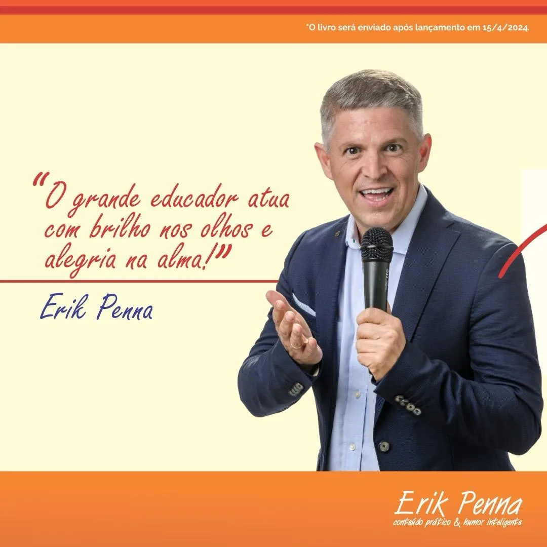 Frase motivacional do livro Alegria para Ensinar e Transformar Vidas