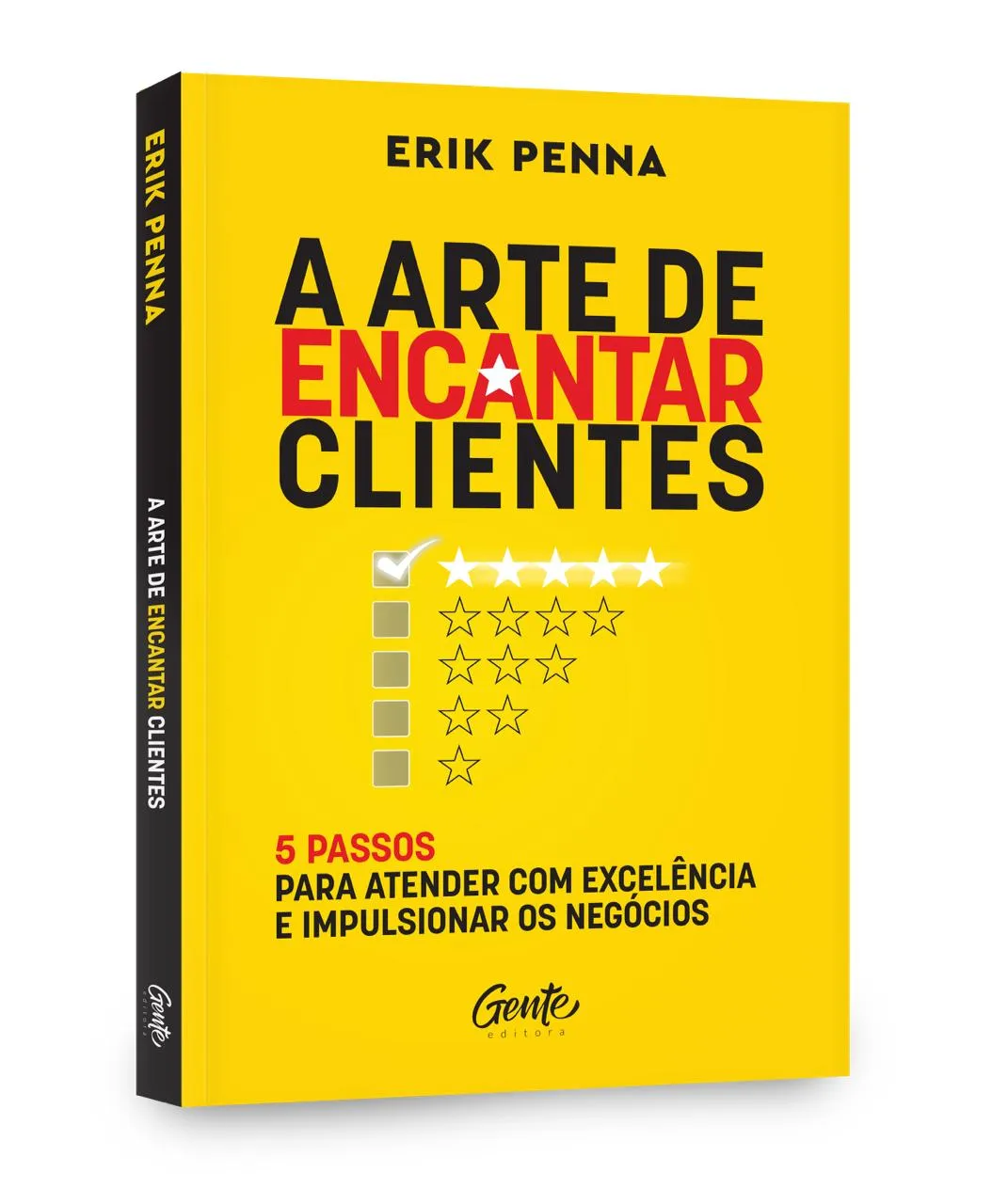 Erik Penna apresentando o livro A Arte de Encantar Clientes